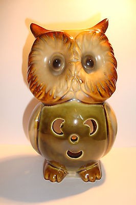 Beautiful Olly Owl Ceramic Tealight Candle Holder~A~uk seller