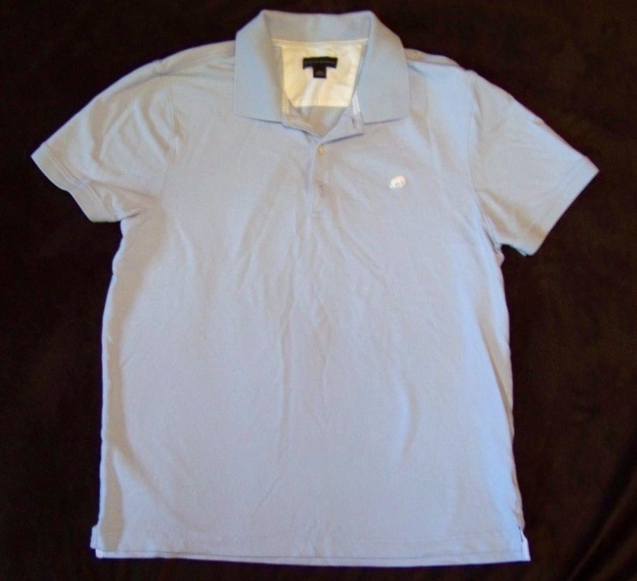 BANANA REPUBLIC light blue POLO SHIRT elephant logo MENS L large 43 