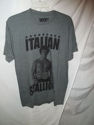 ROCKY ITALIAN STALLION GREY T SHIRT SIZE MEDIUM NWOT