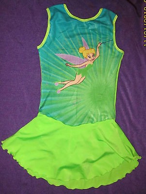   size medium TINKERBELL print /dance/ roller/ice skating dress/costume