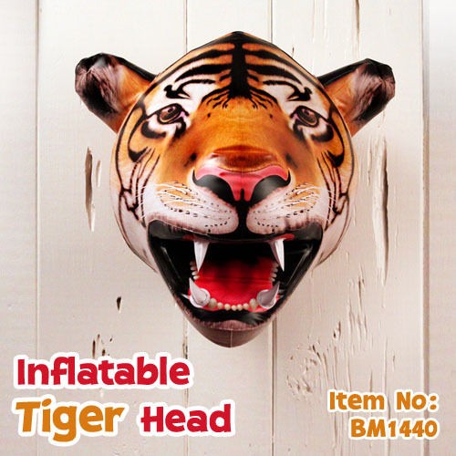 Cartoon Funny Inflatable Tiger Head + 1 Million Bill