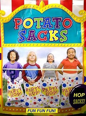 POLY POTATO SACK RACE HOP BAGS CARNIVAL PARTY SCHOOL KIDS CHILDS 