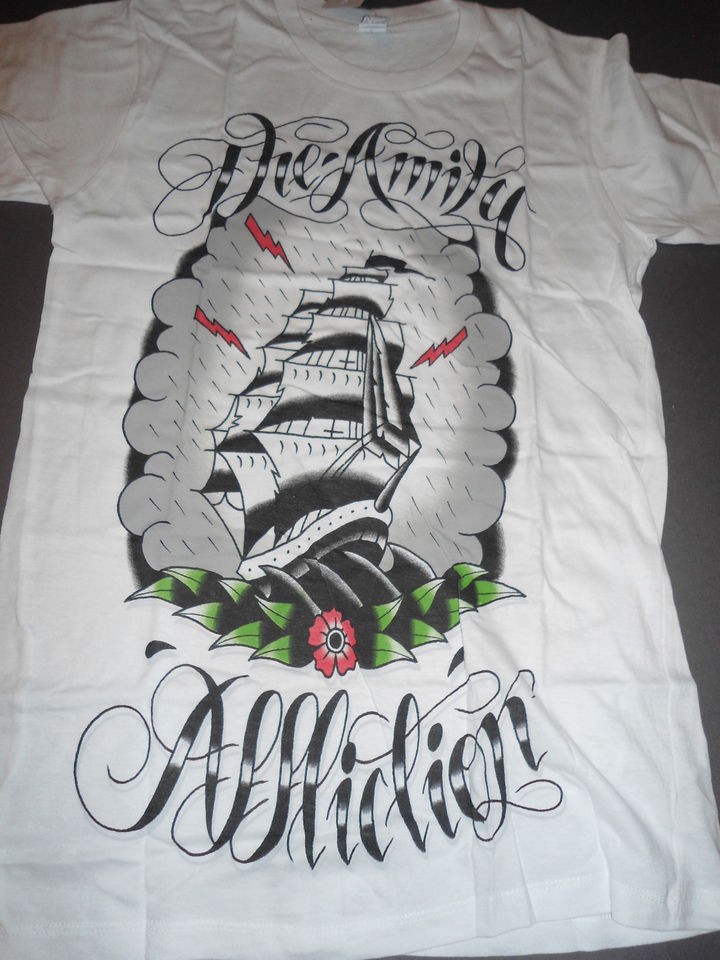 THE AMITY AFFLICTION Ship T Shirt **NEW tour concert band music