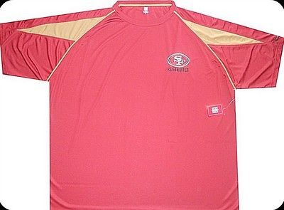   Francisco 49ers Dry Fit Style Shirt Mens Sz 4XL NFL Team Apparel New