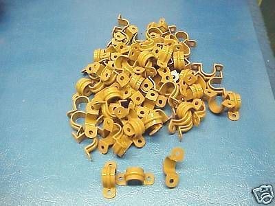 50PC 7/8 PVC PIPE HANGERS CLAMP PLASTIC COPPER PLUMBER  