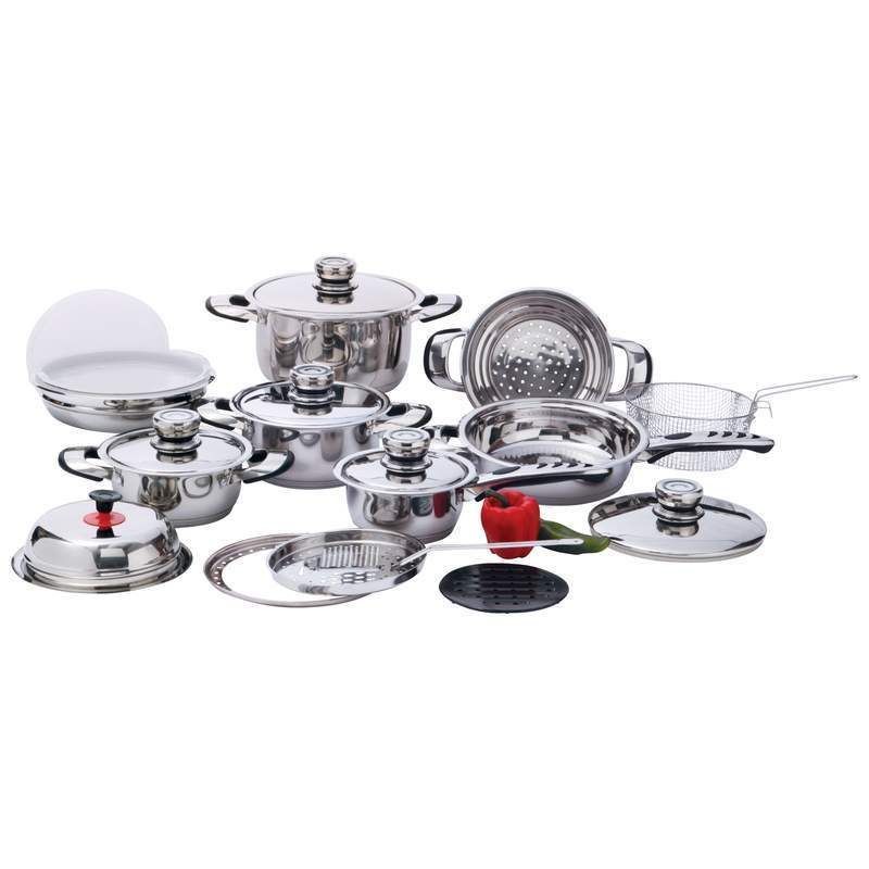 Chefs Secret 22pc 7 Ply, Heavy Duty Stainless Steel Waterless 