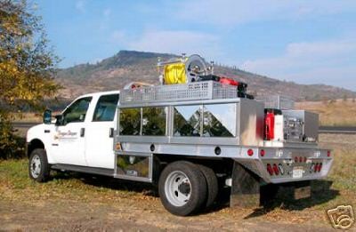 Flat Bed, brush body for firefighters Fire Truck