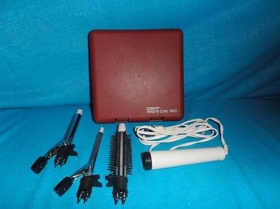 Vtg Conair Twist n Curl Trio Curling Iron Curling Brush Compact Travel