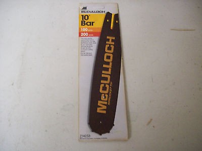 Newly listed MCCULLOCH CHAIN SAW CHAINSAW SERIES 100 200 NOS 10 INCH 