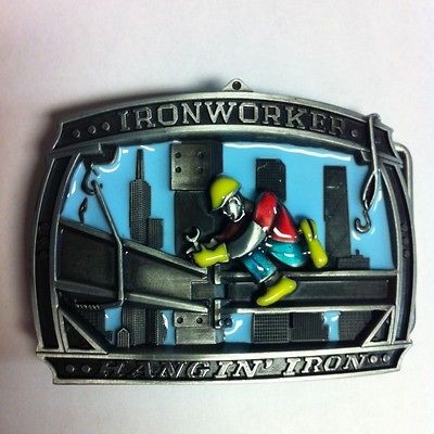 Iron Worker Belt Buckle Trade Job Profession Boucle de Ceinture Metier