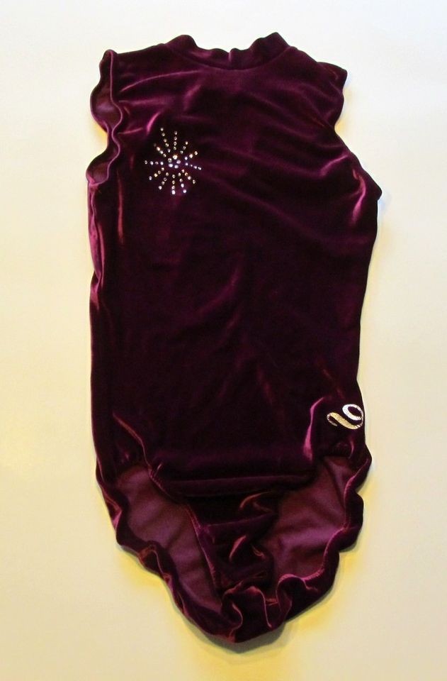 Dreamlight Velvet Crystal Purple Leotard Adult X Small