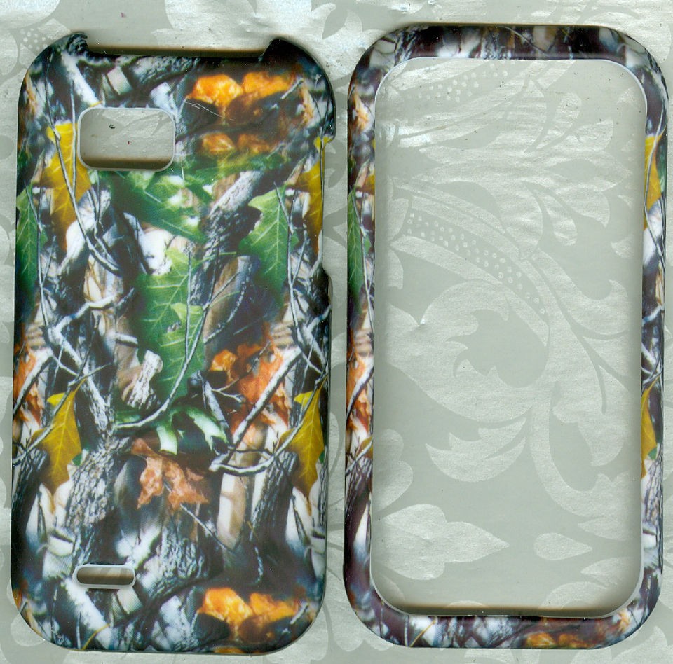 camo fussy tree rubberized LG Eclypse C800G PHONE HARD CASE protector 