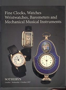 Old barometers SOTHEBYS LONDON 1997 CLOCKS WRIST WACTHES MECH MUSIC 