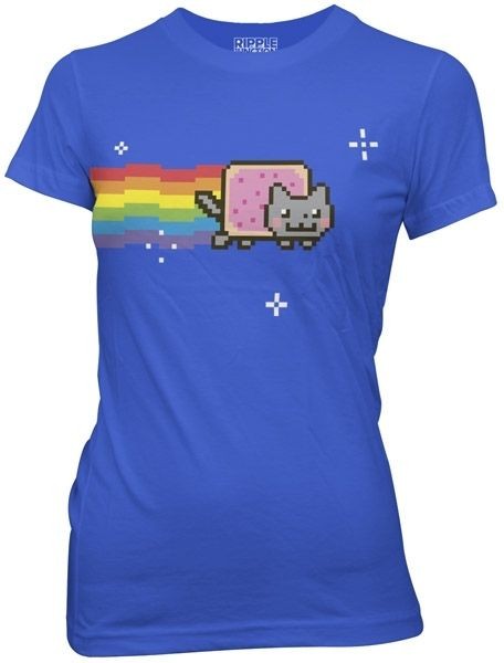 NEW Nyan Cat Womans Shirt Popular You Tube Video