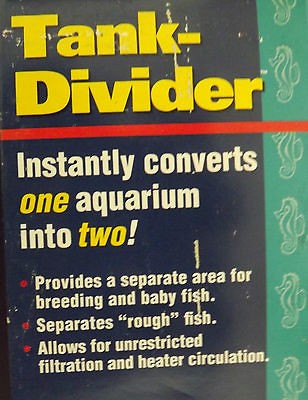 PENN PLAX FISH TANK DIVIDER, FITS 15 20 GALLON AQUARIUMS