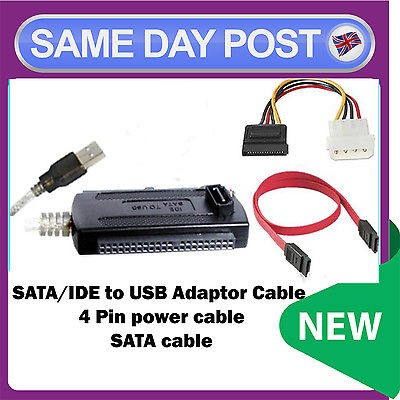 in 1 USB 2.0 to IDE SATA 2.5 3.5 Hard Drive HDD Adapter Cable  1st 