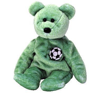 TY Beanie Baby   KICKS the Soccer Bear (8.5 inch)   Stuffed Animal Toy