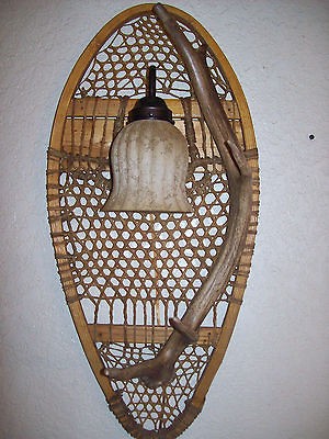 REAL ELK MOOSE WHITETAIL DEER ANTLER SHED HORN SNOWSHOE SCONCE LIGHT 