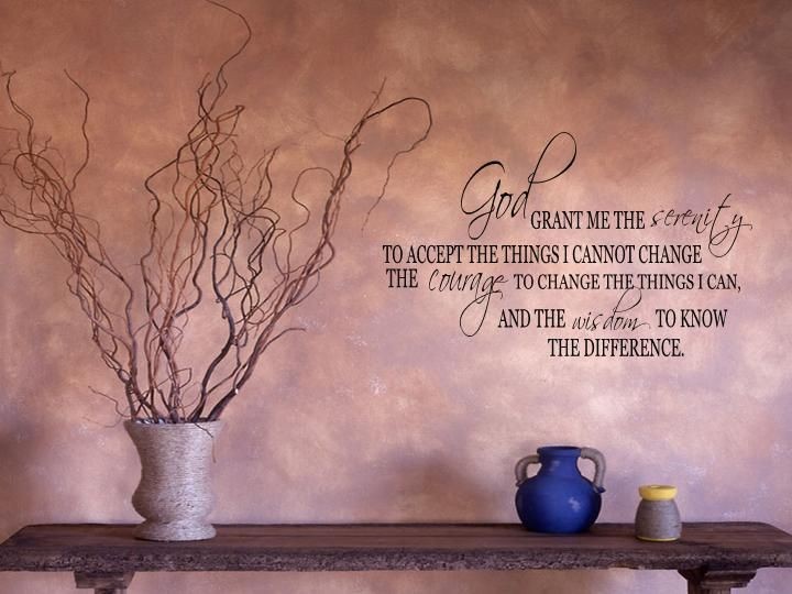 serenity prayer wall decal in Decals, Stickers & Vinyl Art