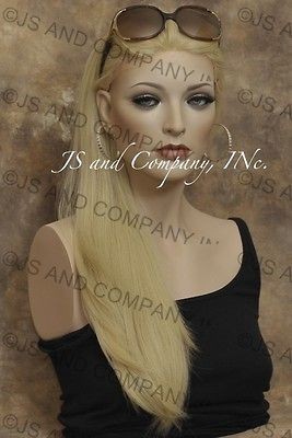 Heat Safe minimal Lace Front wig Straight Long Blonde wig #613