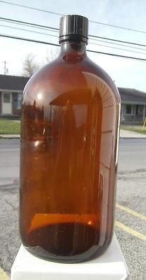 ANTIQUE DURAGLAS AMBER DRUGSTORE BOTTLE LAB PHARMACY DRUGSTORE 