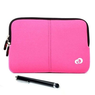   MID7022 MID7024 7 Tablet Slim Sleeve Pouch Case w Stylus Pen Magenta