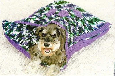 COZY Pet Hideaway Bed/Decor/Croc​het Pattern Instructions