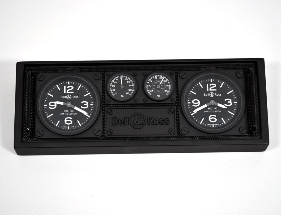 BELL & ROSS ADVERTISING DESK CLOCK COMPARTMENT DISPLAY