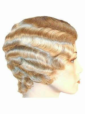 Finger Wave Short Flapper 1920s Marcel 42nd Street Lacey Costume Wig