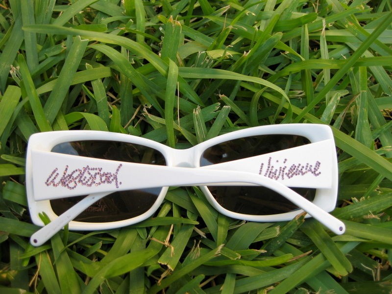 new VIVIENNE WESTWOOD DRESSY WHITE RHINESTONE SUNGLASS