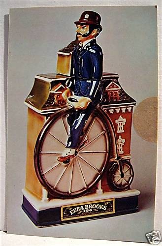 Ezra Brooks Farthington Bike Whiskey Decanter Brochure