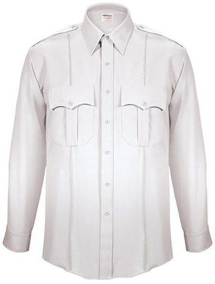   Checkpointe U110 Security Shirt  Polyester  White  Long Sleeve