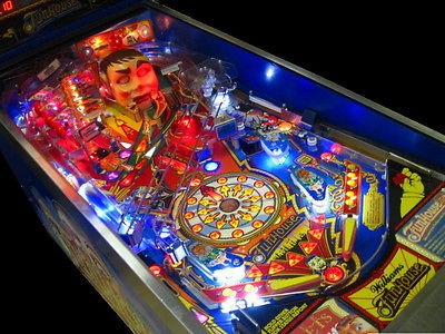 WILLIAMS FUNHOUSE PINBALL MACHINE GREAT SHAPE FUN HOUSE SUPER BRIGHT 