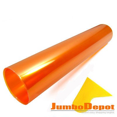 12X58 ORANGE FRONT HEADLIGHT BUMPER FOG LAMP TAILLIGHT COLOR CHANGE 