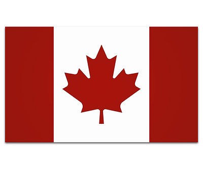   Flag Canadian Maple Leaf Car Vinyl Window Bumper Sticker Decal SFV