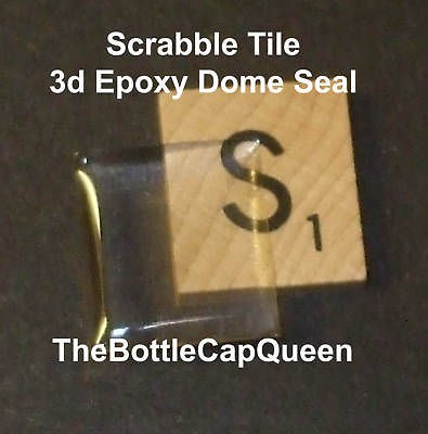 Newly listed 100 3d Epoxy Dome 18mm x 20mm Scrabble Tile Sticker DIY