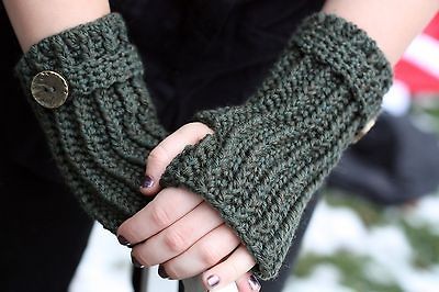   Directions for Making Crochet Fingerless Glove Wristlets for Women