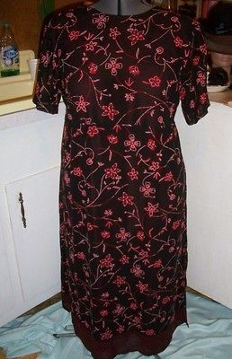 WOMENS DRESSES SZ X LARGE BY PHOOL BLACK FLORAL PRINT NWOTS CLOTHING