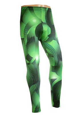 SMALL ABSTRACT UV LYCRA SPANDEX WRESTLING TIGHTS CYLING RUNNING ROCK 