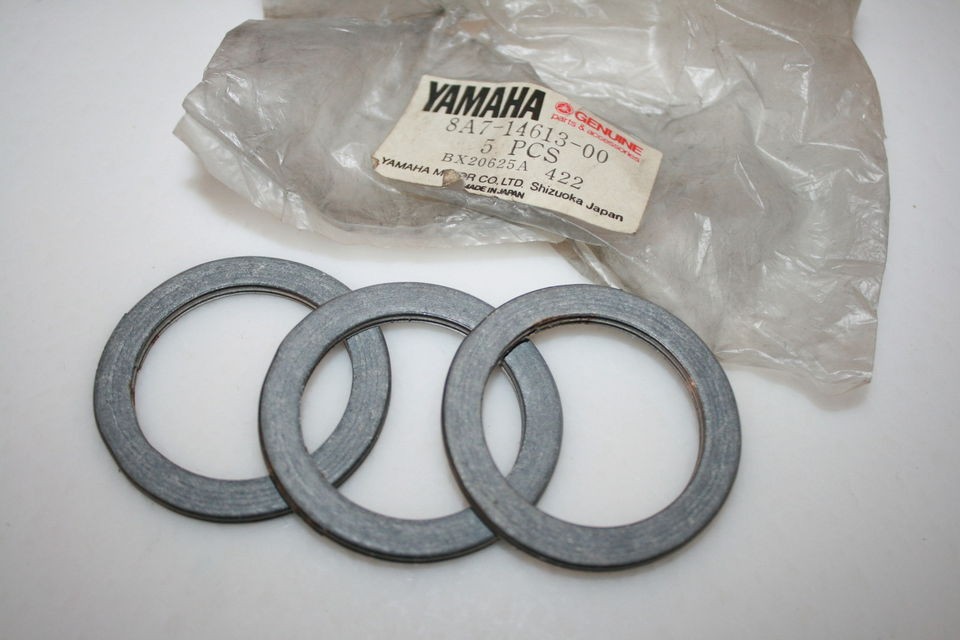 nos Yamaha vintage snowmobile 3 exhaust gaskets srx440 rc100 kt100