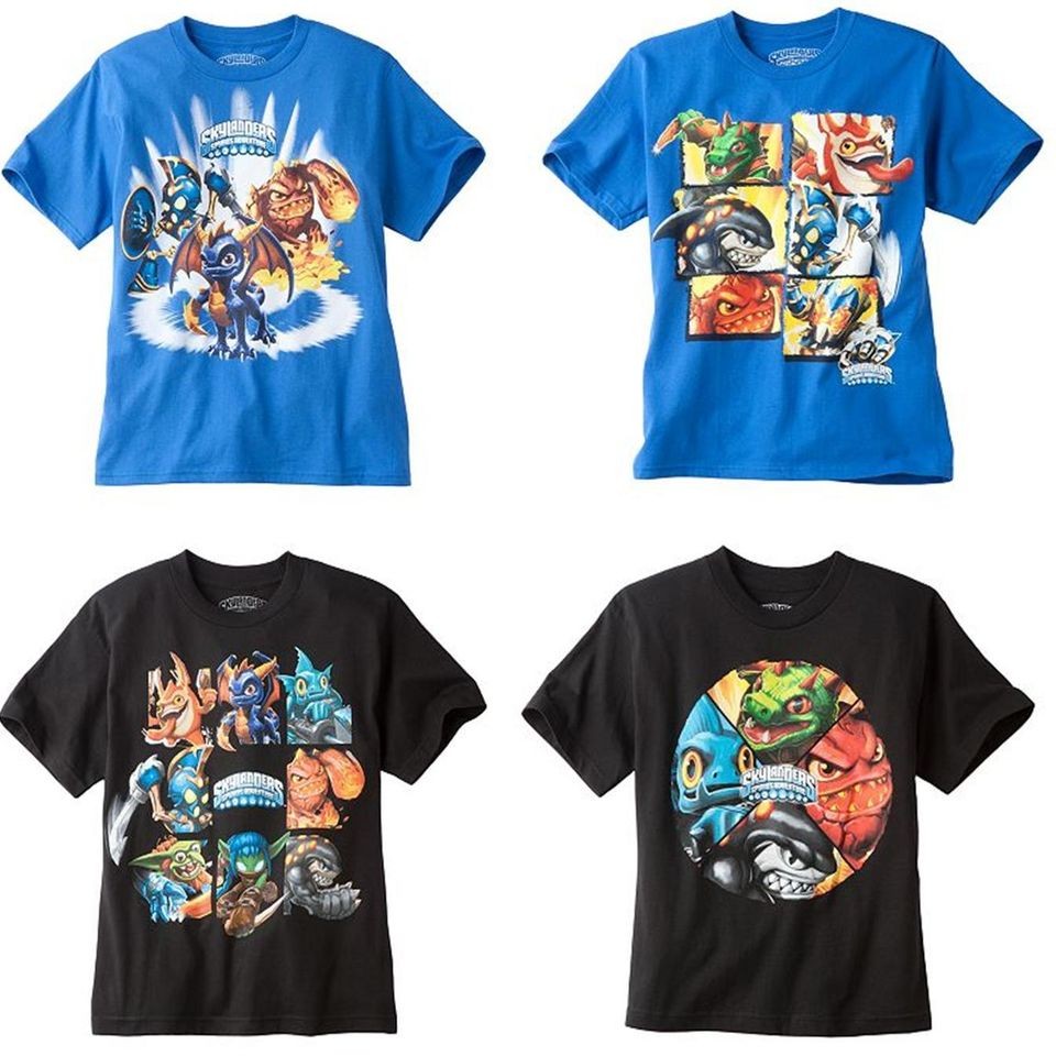 New Boy Skylanders Spiros Adventure T Shirt Tee Size S8 M10/12 L14/16 