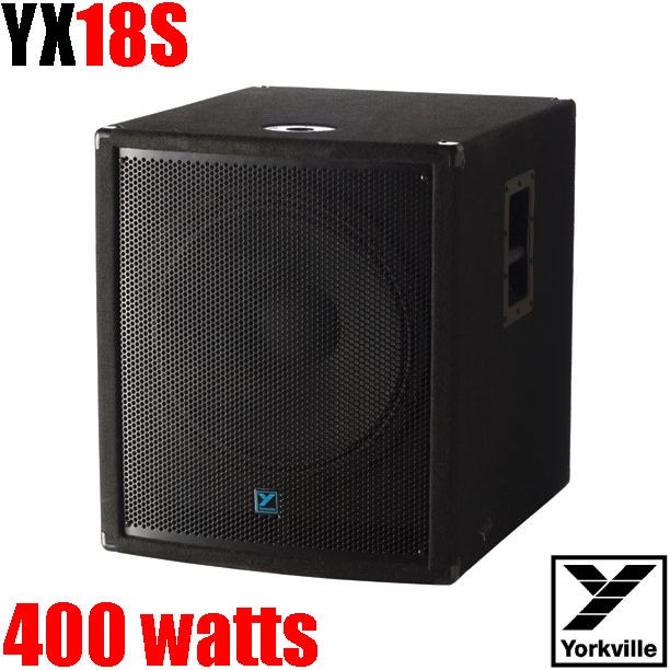 Yorkville YX18S Subwoofer 400w 18 Speakon4 inputs   MSRP $499 