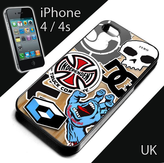   4s cover case. Skate/BMX/Scoo​ter , dvs, zero, etnies stickers