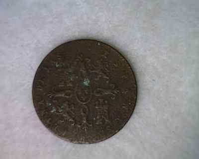 SPAIN 2 MARAVEDIS 1858 GOOD ESPANA COIN