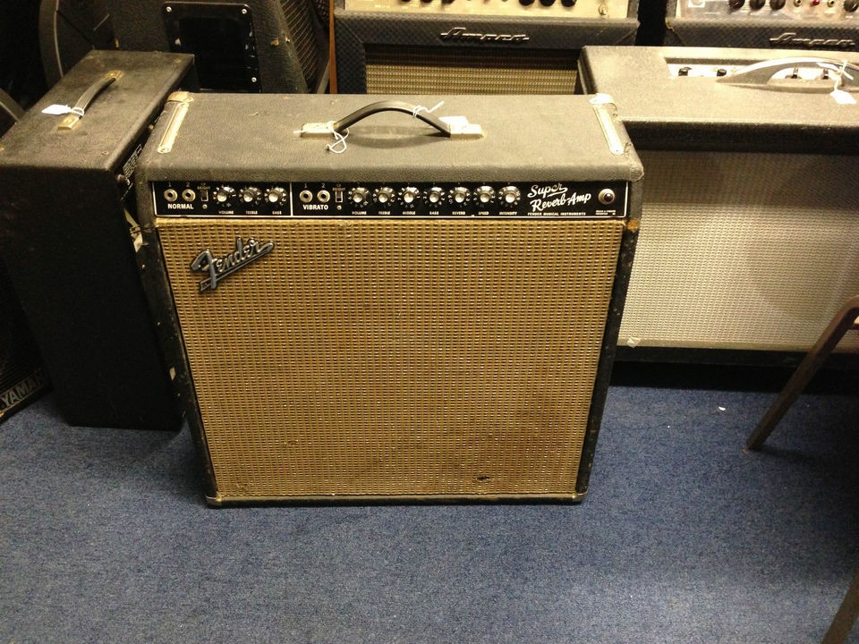 Fender Vintage 1965 Super Reverb Amp Black Face Not A Reissue