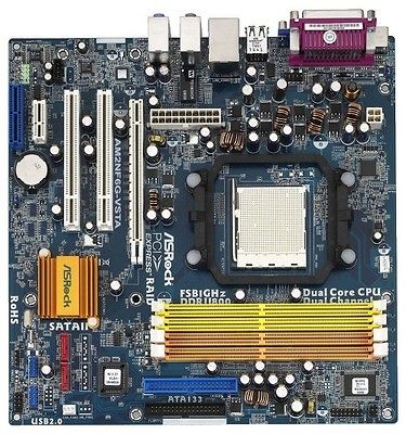 AsRock SKT AM2 AM2NF6G VSTA Mainboard FSB 1GHz DDR2 800 VGA 7.1Ch 