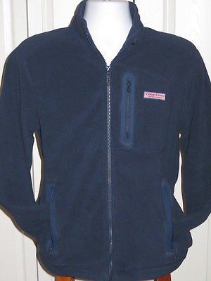 Mens Vineyard Vines Mooring Jacket FLEECE Full Zip Navy SZ XXL 2XL 