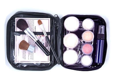 15pc FULL SZ EUROPEAN BEAUTY ESSENTIAL MINERALS MAKEUP KIT SET   BARE 