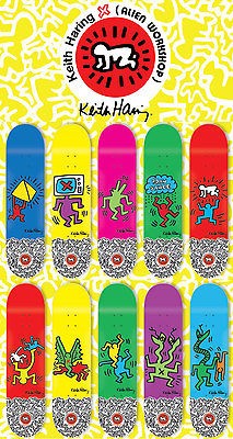 Alien Workshop KEITH HARING SET OF 10 Skateboard Decks Deck LIMITED 