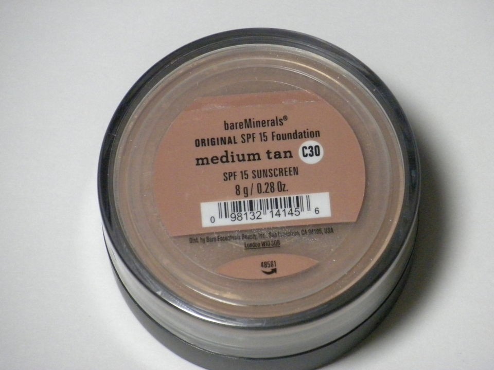 Bare Escentuals bareMinerals Foundation MEDIUM TAN 8g NEW * FREE 